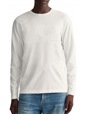 μπλούζα μακρυμάνικη gant logo 3g2004041-110 σε προσφορά