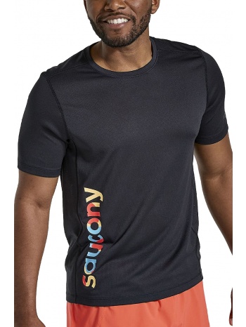 μπλούζα κοντομάνικη saucony stopwatch graphic sam800280-bka2 σε προσφορά