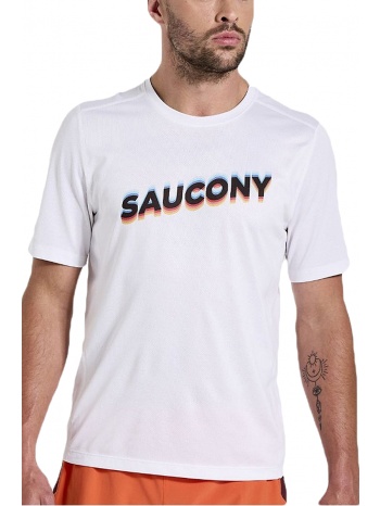 μπλούζα κοντομάνικη saucony stopwatch graphic sam800280-wha2 σε προσφορά
