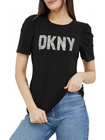 μπλούζα κοντομάνικη dkny logo p2jhboqx-blk σε προσφορά