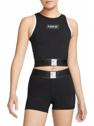 μπλούζα αμάνικη nike pro dri-fit cropped tank dq5593-010