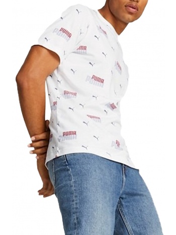 μπλούζα κοντομάνικη puma ess logo power aop 673367-02 σε προσφορά