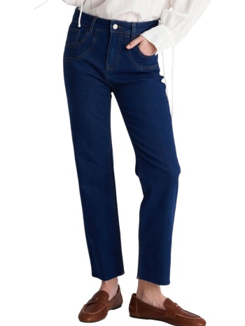 παντελόνι jean ale straight fit 8920567c-blue γυναικείο