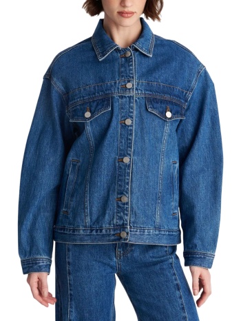 μπουφάν ale με μυτερό γιακά 8922974-blue γυναικείο