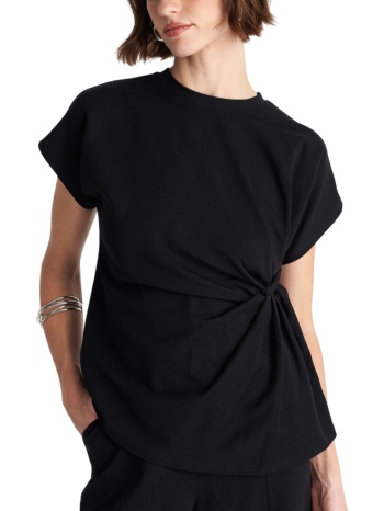 μπλούζα αμάνικη ale με σούρα στο πλάι 8922778-black