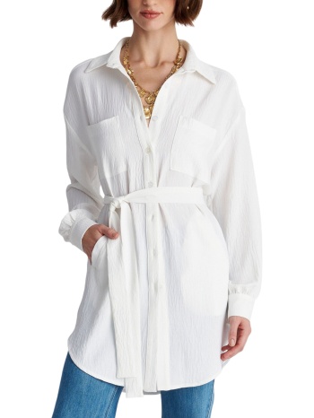 πουκάμισο μακρυμάνικο ale μακρύ με ανάγλυφη υφή