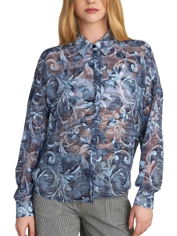 πουκάμισο μακρυμάνικο attrattivo φλοράλ ημιδιαφανές