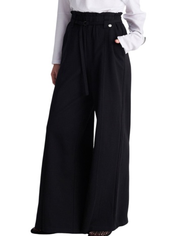 παντελόνι υφασμάτινο ale βαμβακερή με ζώνη 8922777-black