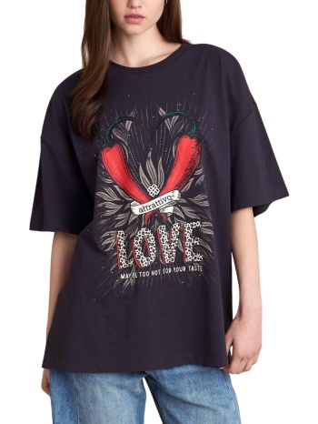 μπλούζα κοντομάνικη attrattivo με στάμπα 9923124-almost