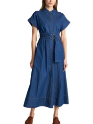 φόρεμα ale τζιν με ζώνη 8923177-blue γυναικείο