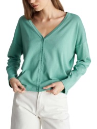 ζακέτα ale βαμβακερή με κουμπιά 8p23375-mint γυναικείο