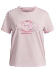 μπλούζα κοντομάνικη under armour star logo lockertag 6009718-647 κορίτσι