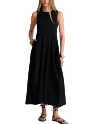 φόρεμα ale μονόχρωμο 8922787-black γυναικείο