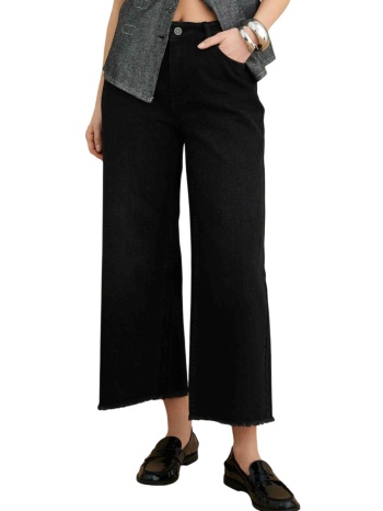 παντελόνι jean attrattivo cropped 9923036-black γυναικείο