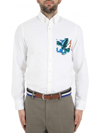 πουκάμισο μακρυμάνικο gant beach oxford pock print