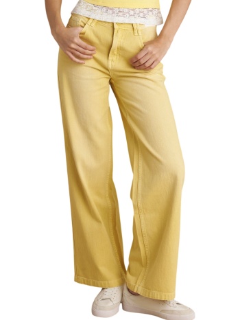 παντελόνι jean attrattivo wide leg fit 9922984-yellow