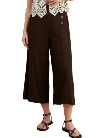 παντελόνι υφασμάτινο attrattivo ζιπ κιλότ με διακοσμητικά