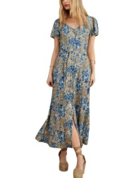 φόρεμα attrattivo εμπριμέ με ζώνη 9923201-multicolor γυναικείο