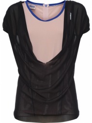 μπλούζα κοντομάνικη freddy double sheer f6wbat2-npb0