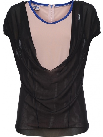 μπλούζα κοντομάνικη freddy double sheer f6wbat2-npb0 σε προσφορά