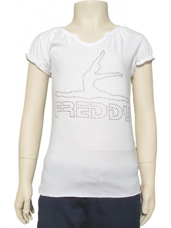 μπλούζα κοντομάνικη freddy 34553jr-w σε προσφορά