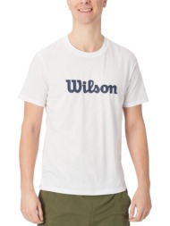 μπλούζα κοντομάνικη wilson team graphic tee wm00290511wta-white ανδρικό