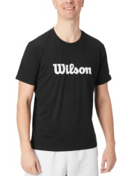 μπλούζα κοντομάνικη wilson team graphic tee wm00290511bka-black ανδρικό