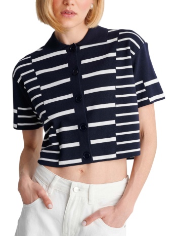 ζακέτα ale μαρινιέρα 8p23416-blue γυναικείο