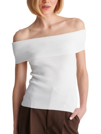 top ale μονόχρωμο 8p23418-white γυναικείο