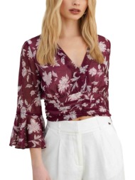 top attrattivo φλοράλ με ιδιαίτερα μανίκια 9923164-cherry γυναικείο