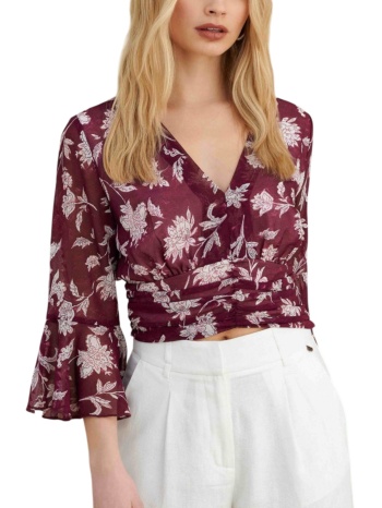 top attrattivo φλοράλ με ιδιαίτερα μανίκια 9923164-cherry