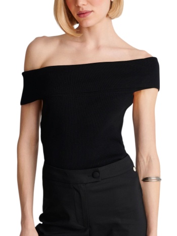 top ale μονόχρωμο 8p23418-black γυναικείο