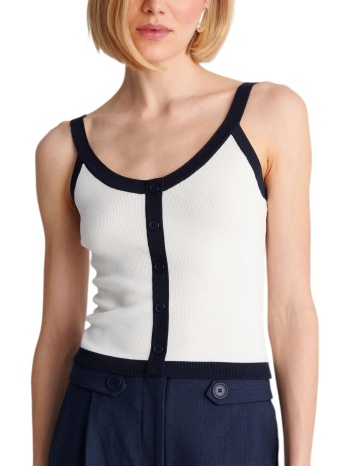 top ale με κουμπιά 8p23417-white γυναικείο