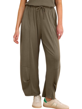 παντελόνι υφασμάτινο attrattivo με λάστιχο 9923292-khaki