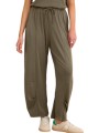 παντελόνι υφασμάτινο attrattivo με λάστιχο 9923292-khaki γυναικείο