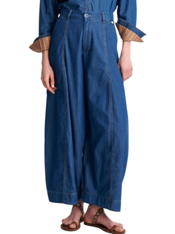 παντελόνι jean ale με denim όψη 8923179-blue γυναικείο