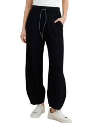 παντελόνι υφασμάτινο attrattivo βράκα με εξώραφα 9836012-black γυναικείο