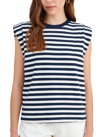 μπλούζα αμάνικη attrattivo ριγέ αμάνικη 9923577-blue