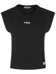 μπλούζα αμάνικη fila με διακριτικό λογότυπο apunws26035-black γυναικείο