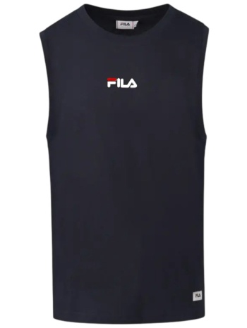 μπλούζα αμάνικη fila small logo apcdms25001-blkiris ανδρικό