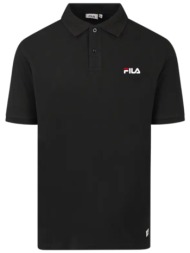 μπλούζα polo fila pique apcdms25004-black ανδρικό