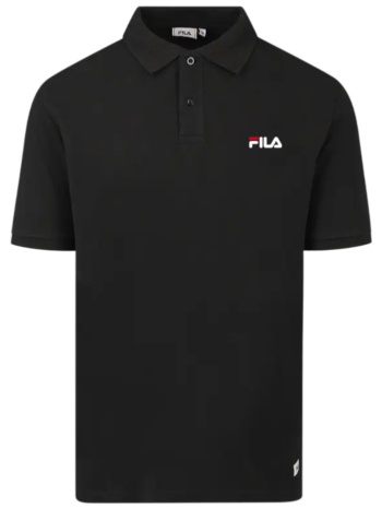 μπλούζα polo fila pique apcdms25004-black ανδρικό