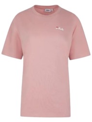μπλούζα κοντομάνικη fila with small logo apunws26033-mlwrose γυναικείο