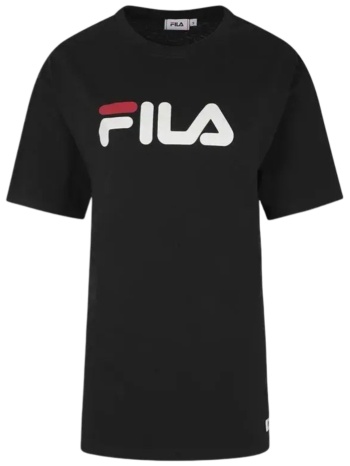 μπλούζα κοντομάνικη fila με μεγάλο τύπωμα apunws26034-black