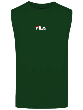 μπλούζα αμάνικη fila small logo apcdms25001-posygrn ανδρικό