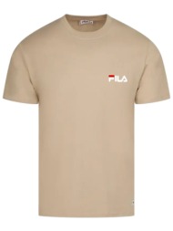 μπλούζα κοντομάνικη fila small logo apcdms25003-whtpep ανδρικό