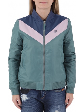 μπουφάν basehit ribbed 182.bw10.73-pine-rose-blue