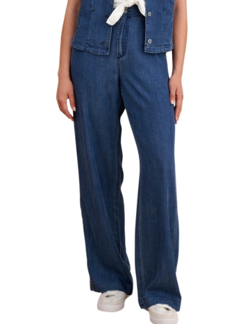 παντελόνι υφασμάτινο attrattivo denim εφέ 9923101-blue