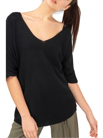 μπλούζα κοντομάνικη ale πλεκτή μπλούζα νυχτερίδα σε προσφορά