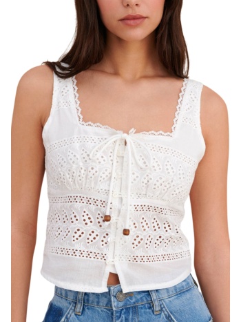 top attrattivo με διατρήσεις 9923181-white γυναικείο